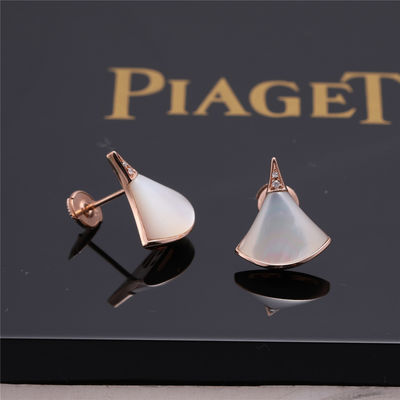 Quality Italy Roman Spirit DIVAS' DREAM Earrings Simple Fine Studs in Rose Gold REF 352600 factory