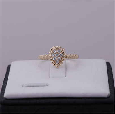Quality Serpent Boheme Ring XS Motif Ref JRG02674 18K Pink Gold Diamond Ring factory
