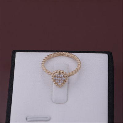 Quality Serpent Boheme Ring XS Motif Ref JRG02674 18K Pink Gold Diamond Ring factory