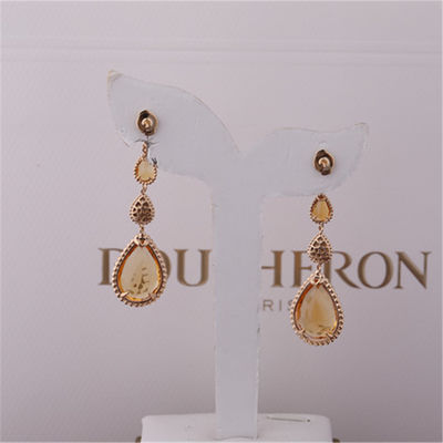 Quality 18K Yellow Gold Serpent Boheme 4 Motifs Earrings Citrine Pendant Earrings XS and L Motifs Ref JCO01279 factory