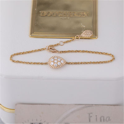 Quality Real Gold Luxury High Jewelry Serpent Boheme Bracelet S Motif With Pave Diamonds Ref JBT00365M factory