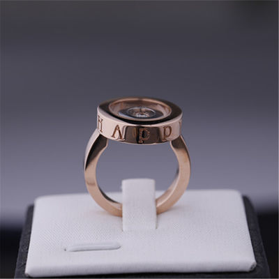 Quality Chopard Happy Spirit Ring In 18k Rose Gold White Gold With Diamond factory