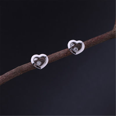Quality Chopard Happy Diamonds Icons Earrings In 18 Karat Solid White Gold factory