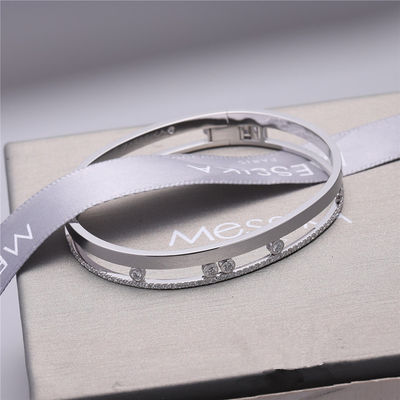 Quality Luxury Jewelry Move Romane Bangle White Gold Diamond Bracelet Luxury Jewelry For Women factory