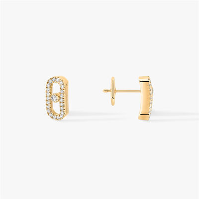 Quality Luxury Paris Jewelry For Women Luxury Jewelry 18K Yellow Gold Move Uno Diamond Earrings factory